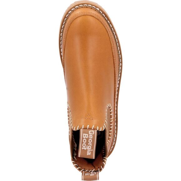 Georgia Boot Womens Floral Chelsea Romeo Brown Boots (NWT) - Picture 5 of 5